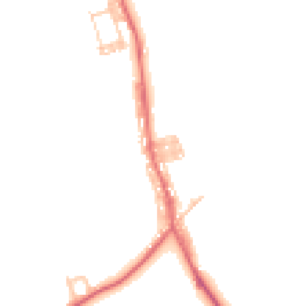 Daytime road noise heatmap for DL17 0DA