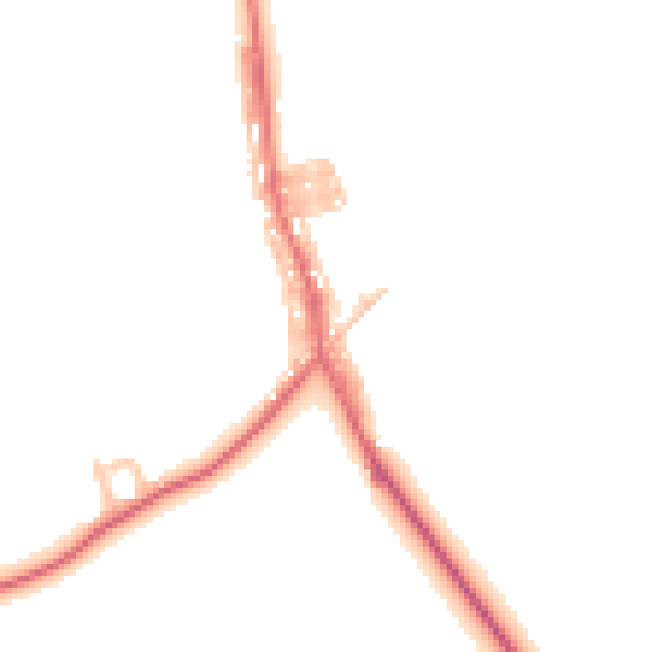 Daytime road noise heatmap for DL17 0DQ