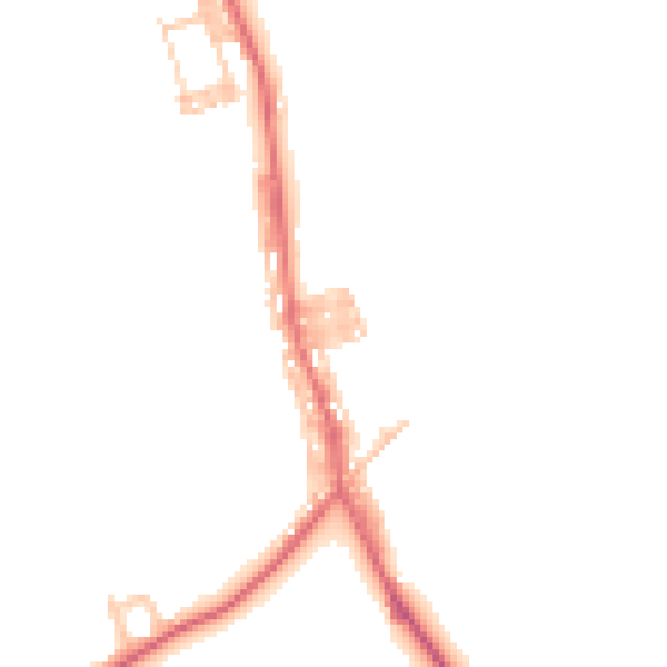 Daytime road noise heatmap for DL17 0DU