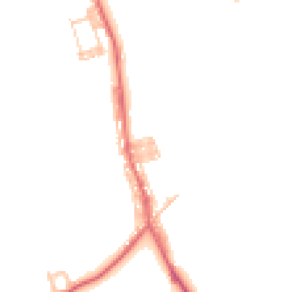 Daytime road noise heatmap for DL17 0DX