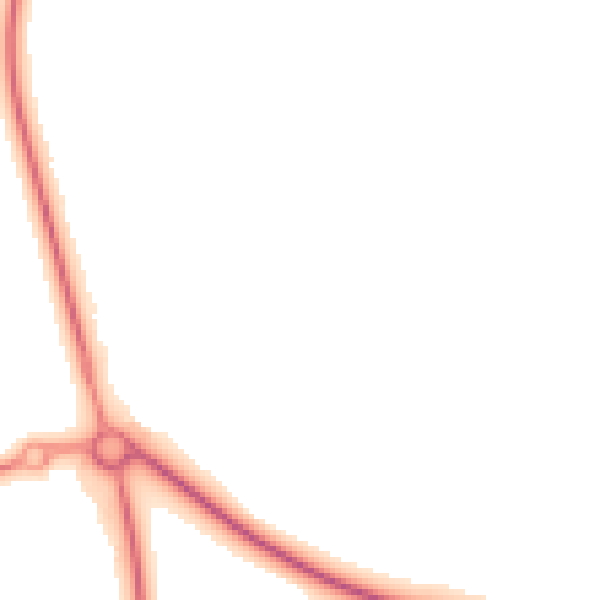 Night-time road noise heatmap for DL17 0DY