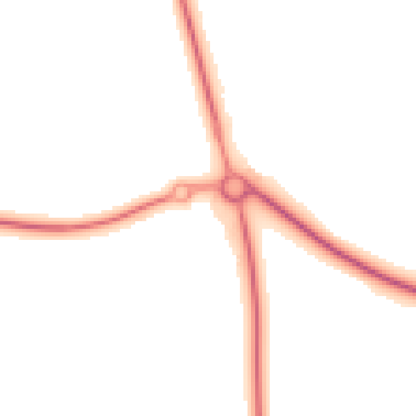 Night-time road noise heatmap for DL17 0LN