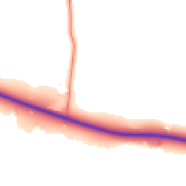 Daytime road noise heatmap for DL17 0NB