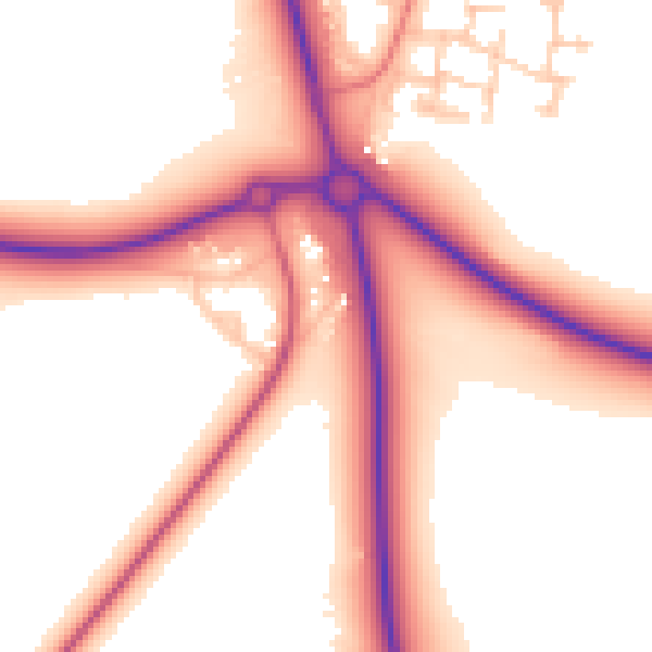 Daytime road noise heatmap for DL17 0NH