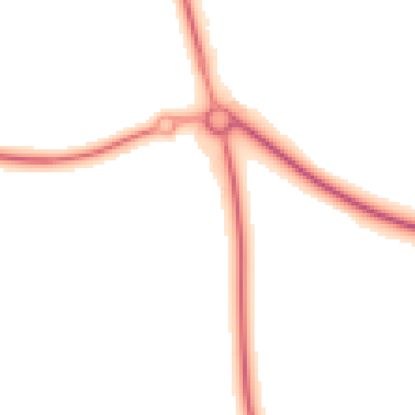 Night-time road noise heatmap for DL17 0NH