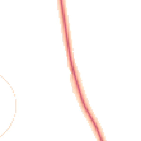 Night-time road noise heatmap for DL17 0NN