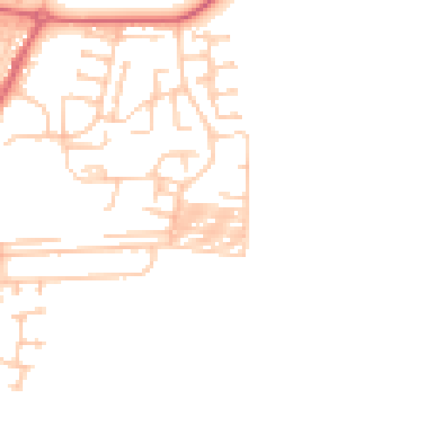 Daytime road noise heatmap for DL17 0QA