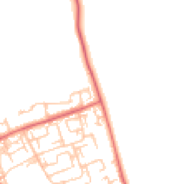 Daytime road noise heatmap for DL17 8QH