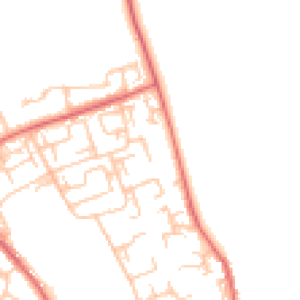 Daytime road noise heatmap for DL17 8QJ