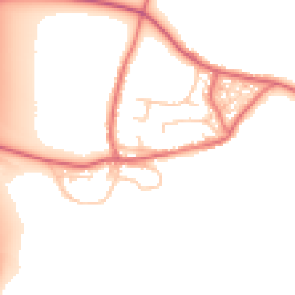 Daytime road noise heatmap for DL17 9AW