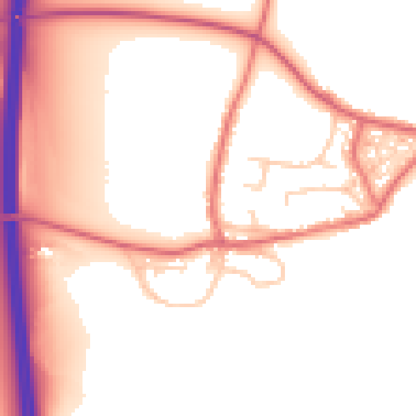 Daytime road noise heatmap for DL17 9BJ