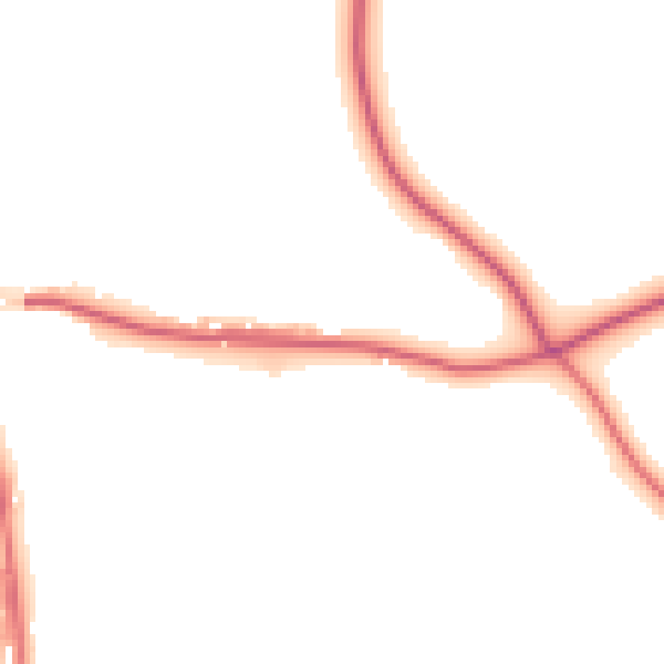 Daytime road noise heatmap for DL17 9DJ