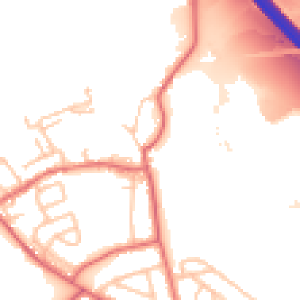 Daytime road noise heatmap for DL17 9JG