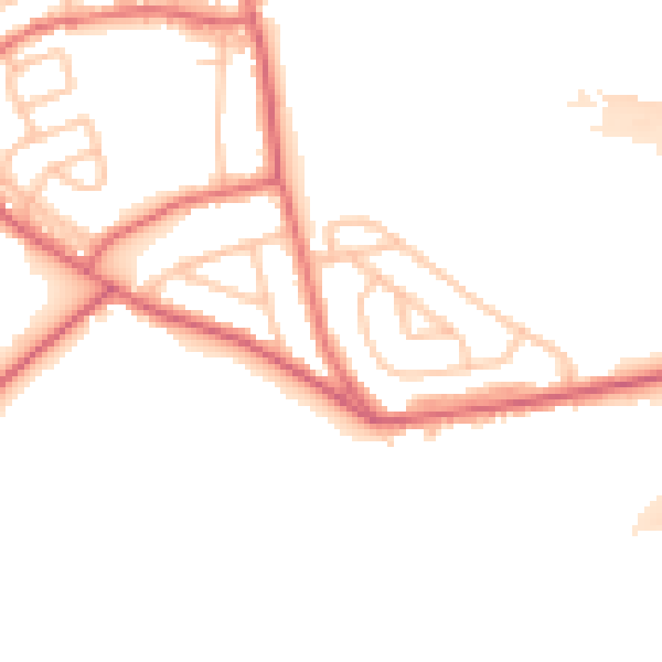 Daytime road noise heatmap for DL17 9NR