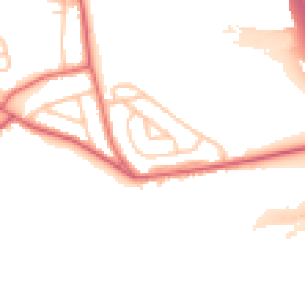 Daytime road noise heatmap for DL17 9NT