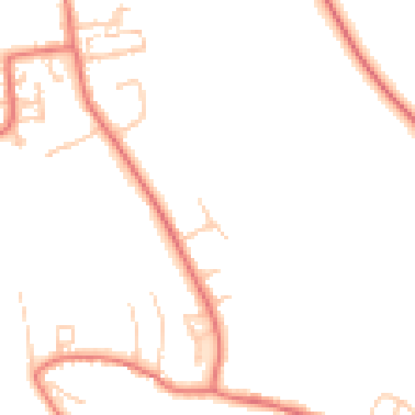 Daytime road noise heatmap for DL2 1AH