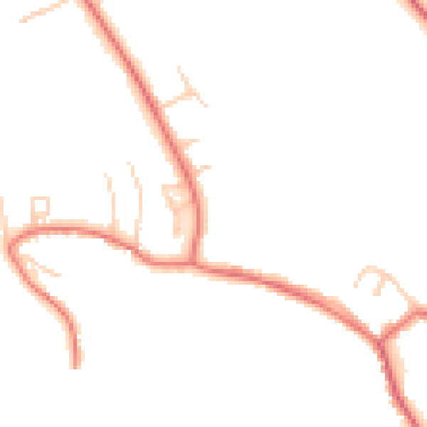 Daytime road noise heatmap for DL2 1AL