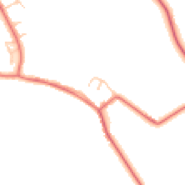 Daytime road noise heatmap for DL2 1AT