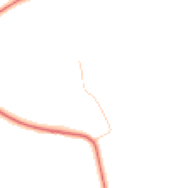 Daytime road noise heatmap for DL2 1AY