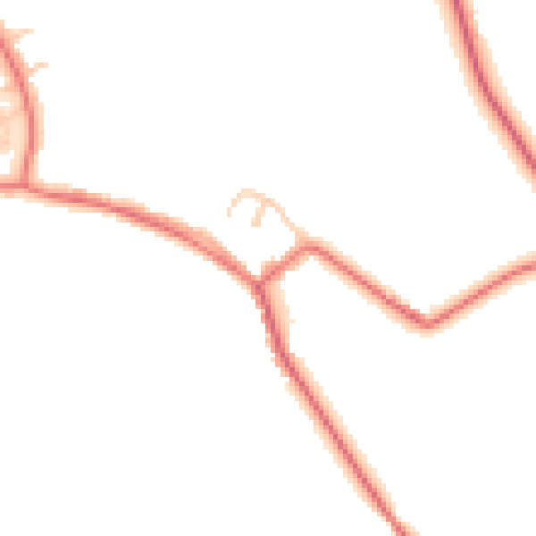 Daytime road noise heatmap for DL2 1BA