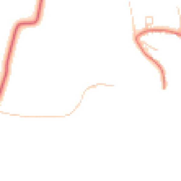Daytime road noise heatmap for DL2 1BE