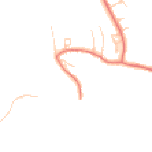 Daytime road noise heatmap for DL2 1DH