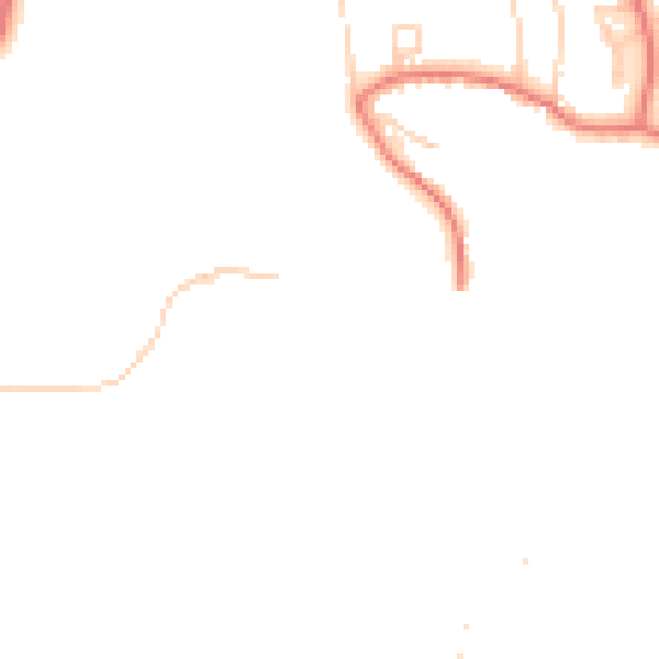 Daytime road noise heatmap for DL2 1DJ