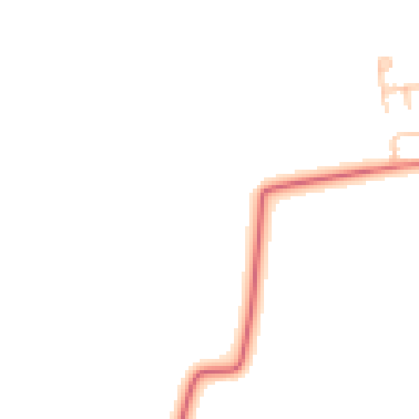 Daytime road noise heatmap for DL2 1DP