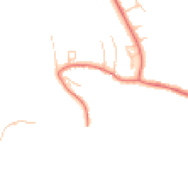 Daytime road noise heatmap for DL2 1DU