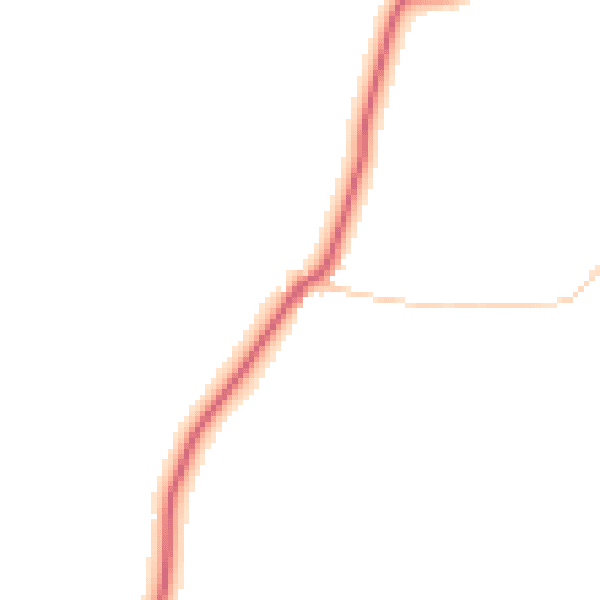 Daytime road noise heatmap for DL2 1DW