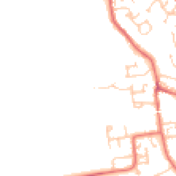 Daytime road noise heatmap for DL2 1FL