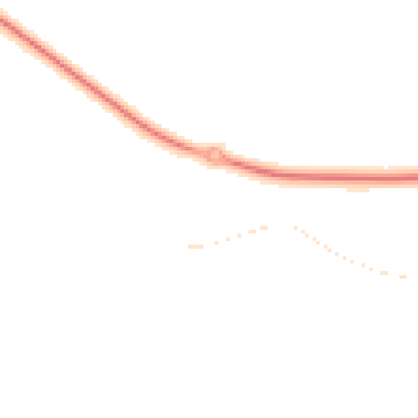 Night-time road noise heatmap for DL2 1FY