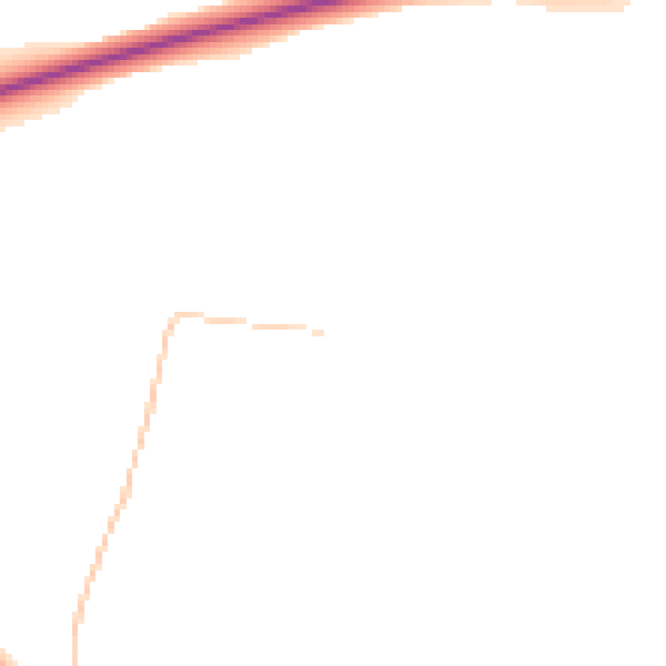 Daytime road noise heatmap for DL2 1QF