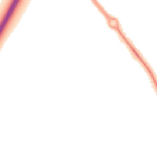 Night-time road noise heatmap for DL2 2FB