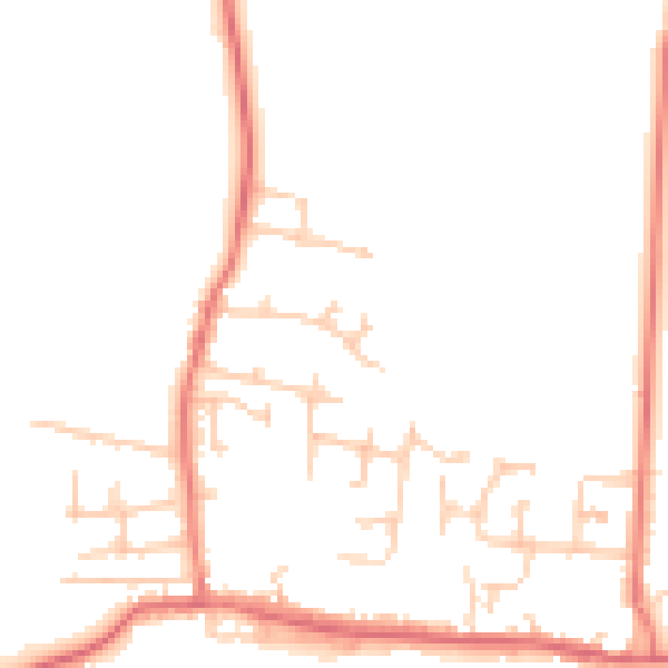 Daytime road noise heatmap for DL2 2FU