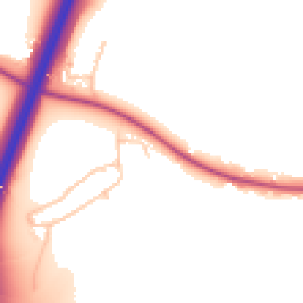Daytime road noise heatmap for DL2 2NY