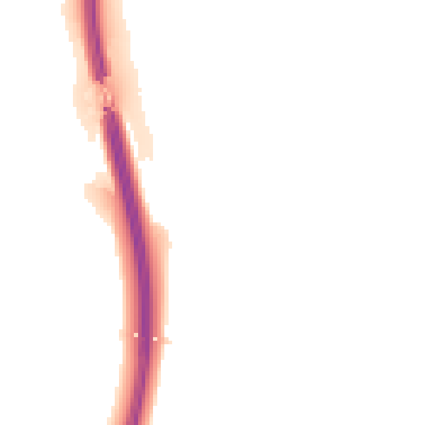 Night-time road noise heatmap for DL2 2RA