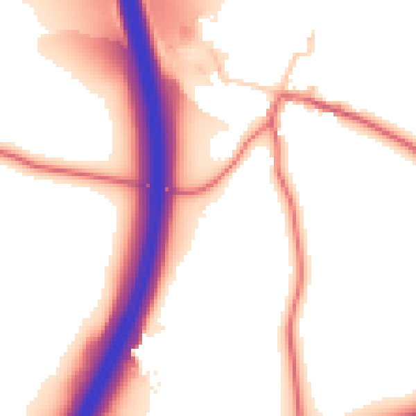 Daytime road noise heatmap for DL2 2RB