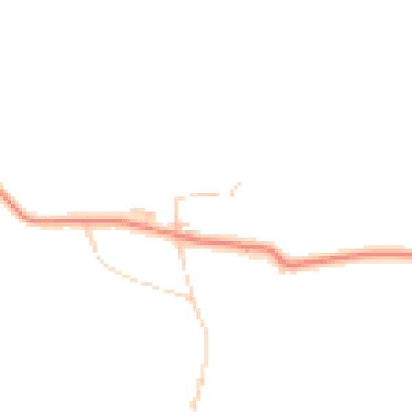 Daytime road noise heatmap for DL2 2RS
