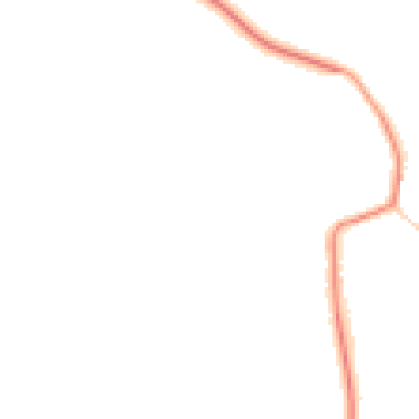 Night-time road noise heatmap for DL2 2SN