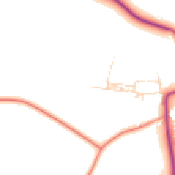 Daytime road noise heatmap for DL2 2SP