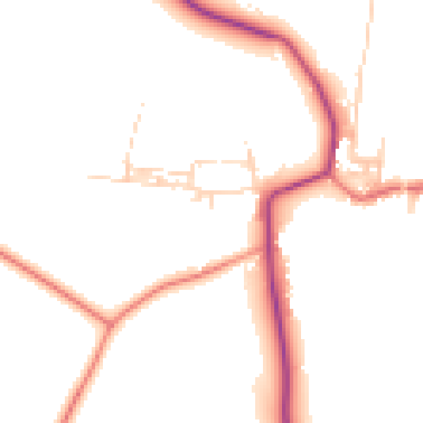 Daytime road noise heatmap for DL2 2SS