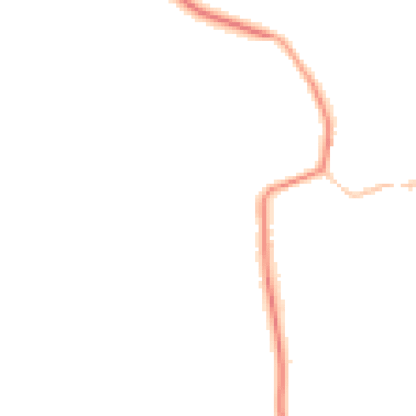 Night-time road noise heatmap for DL2 2SS