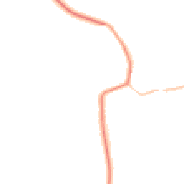 Night-time road noise heatmap for DL2 2SU