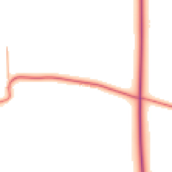 Daytime road noise heatmap for DL2 2UL