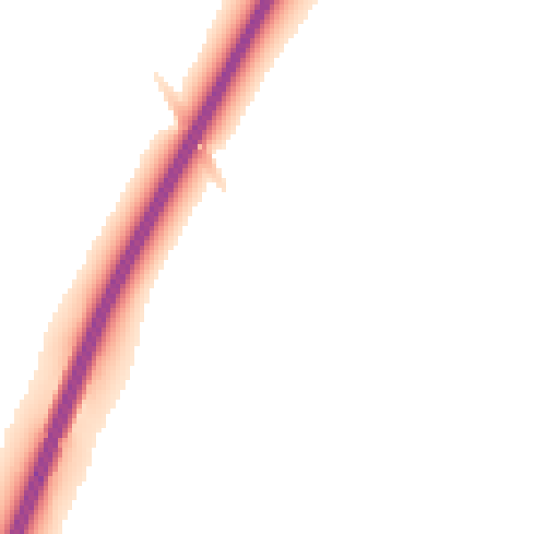 Night-time road noise heatmap for DL2 2WE