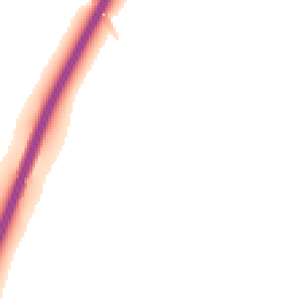 Night-time road noise heatmap for DL2 2WQ