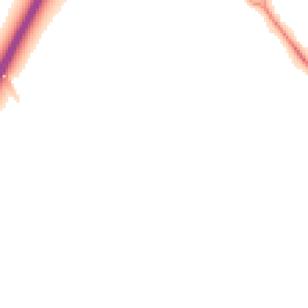 Night-time road noise heatmap for DL2 2XE