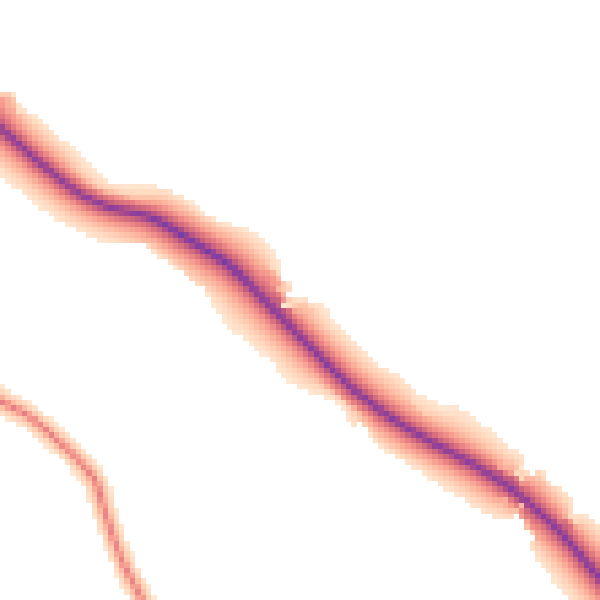 Daytime road noise heatmap for DL2 2XJ