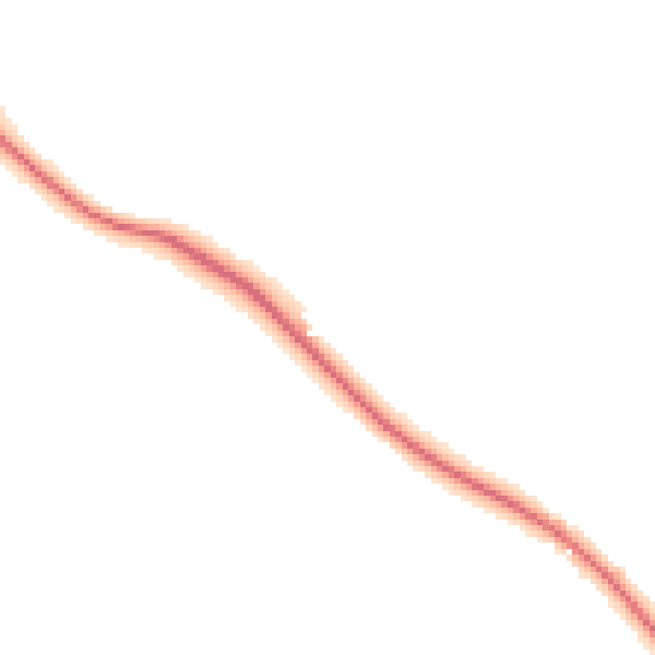 Night-time road noise heatmap for DL2 2XJ